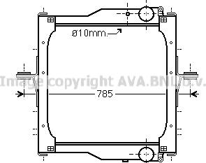 Prasco RE2094 - Радіатор, охолодження двигуна autozip.com.ua