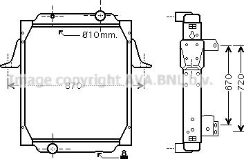 Prasco RE2066 - Радіатор, охолодження двигуна autozip.com.ua