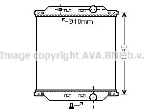 Prasco RE2073N - Радіатор, охолодження двигуна autozip.com.ua