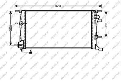 Prasco RN424R001 - Радіатор, охолодження двигуна autozip.com.ua