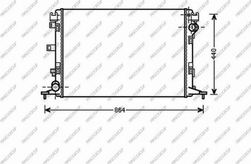 Prasco RN086R004 - Радіатор, охолодження двигуна autozip.com.ua