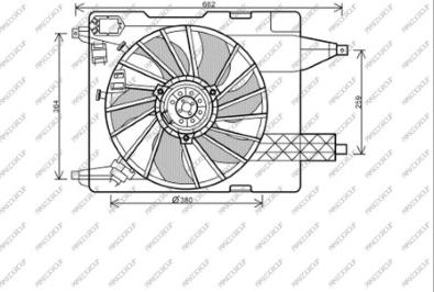 Prasco RN032F001 - Вентилятор, охолодження двигуна autozip.com.ua