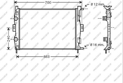 Prasco RN032R006 - Радіатор, охолодження двигуна autozip.com.ua