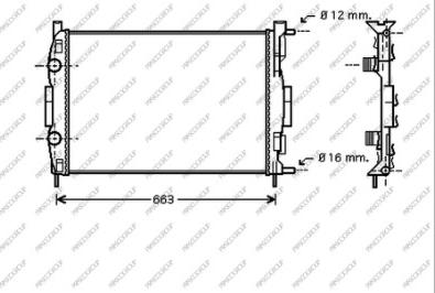 Prasco RN032R007 - Радіатор, охолодження двигуна autozip.com.ua