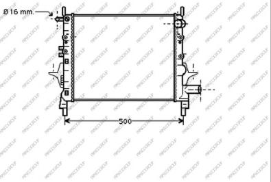 Prasco RN025R004 - Радіатор, охолодження двигуна autozip.com.ua