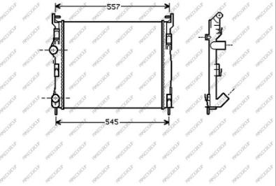 Prasco RN322R010 - Радіатор, охолодження двигуна autozip.com.ua