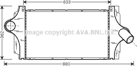 Prasco RT4296 - Интеркулер autozip.com.ua