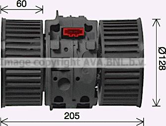 Prasco RT8654 - Електродвигун, вентиляція салону autozip.com.ua