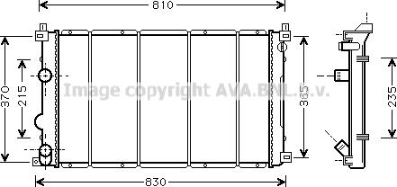 Prasco RT2361 - Радіатор, охолодження двигуна autozip.com.ua