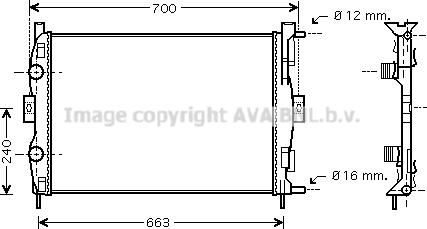 Prasco RT2306 - Радіатор, охолодження двигуна autozip.com.ua