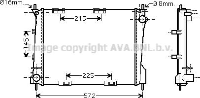 Prasco RT2371 - Радіатор, охолодження двигуна autozip.com.ua