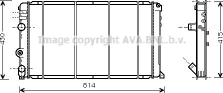 Prasco RT2263 - Радіатор, охолодження двигуна autozip.com.ua