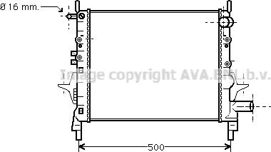 Prasco RT2217 - Радіатор, охолодження двигуна autozip.com.ua