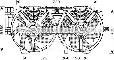 Prasco RT7530 - Вентилятор, охолодження двигуна autozip.com.ua