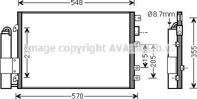 Prasco RTA5340D - Конденсатор, кондиціонер autozip.com.ua