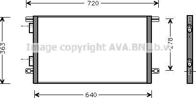 Prasco RTA5253 - Конденсатор, кондиціонер autozip.com.ua