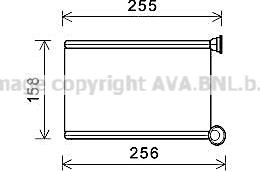 Prasco RTA6551 - Теплообмінник, опалення салону autozip.com.ua