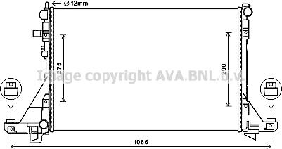 Prasco RTA2605 - Радіатор, охолодження двигуна autozip.com.ua