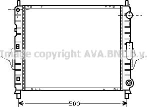 Prasco RTA2167 - Радіатор, охолодження двигуна autozip.com.ua