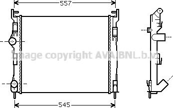 Prasco RTA2326 - Радіатор, охолодження двигуна autozip.com.ua