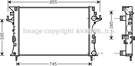 Prasco RTA2290 - Радіатор, охолодження двигуна autozip.com.ua