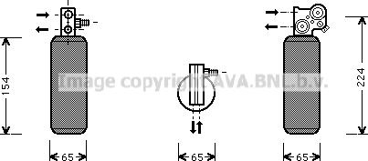 Prasco RTD254 - Осушувач, кондиціонер autozip.com.ua