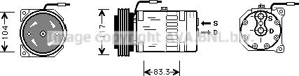 Prasco RTK403 - Компресор, кондиціонер autozip.com.ua