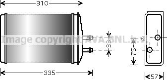 Prasco SA6016 - Теплообмінник, опалення салону autozip.com.ua