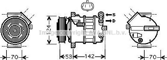 Prasco SBK063 - Компресор, кондиціонер autozip.com.ua