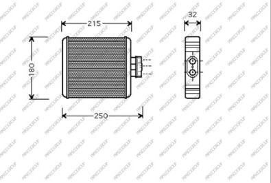 Prasco SK320H001 - Теплообмінник, опалення салону autozip.com.ua