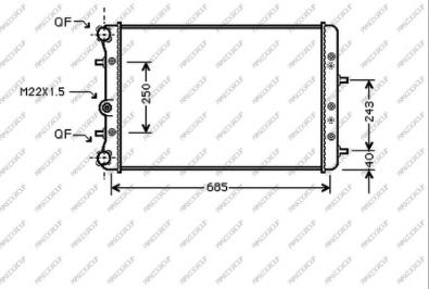 Prasco SK320R002 - Радіатор, охолодження двигуна autozip.com.ua