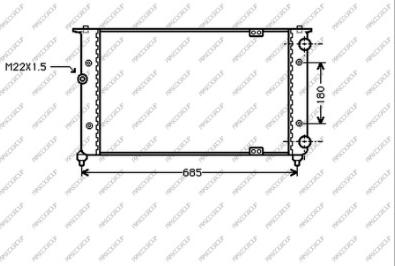 Prasco ST027R006 - Радіатор, охолодження двигуна autozip.com.ua