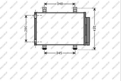 Prasco SZ034C001 - Конденсатор, кондиціонер autozip.com.ua