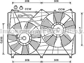 Prasco SZ7512 - Вентилятор, охолодження двигуна autozip.com.ua
