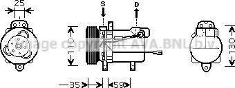 Prasco SZAK069 - Компресор, кондиціонер autozip.com.ua