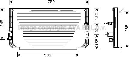 Prasco TO5271 - Конденсатор, кондиціонер autozip.com.ua