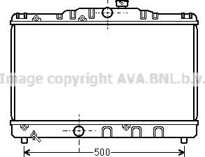 Prasco TO2115 - Радіатор, охолодження двигуна autozip.com.ua