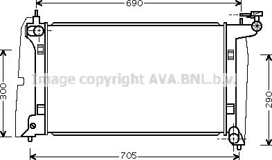 Prasco TO2302 - Радіатор, охолодження двигуна autozip.com.ua