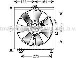Prasco TO7546 - Вентилятор, охолодження двигуна autozip.com.ua