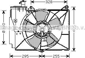 Prasco TO7548 - Вентилятор, охолодження двигуна autozip.com.ua