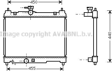 Prasco TOA2251 - Радіатор, охолодження двигуна autozip.com.ua