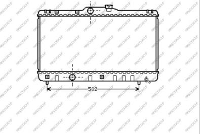 Prasco TY082R001 - Радіатор, охолодження двигуна autozip.com.ua