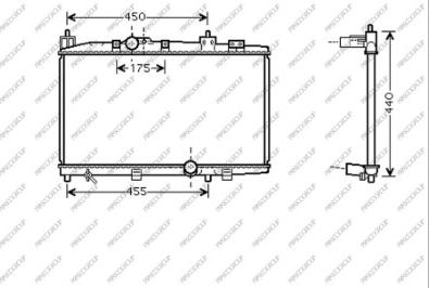 Prasco TY324R003 - Радіатор, охолодження двигуна autozip.com.ua