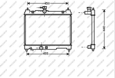 Prasco TY320R001 - Радіатор, охолодження двигуна autozip.com.ua