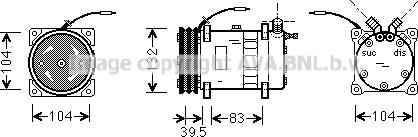 Prasco UVAK077 - Компресор, кондиціонер autozip.com.ua