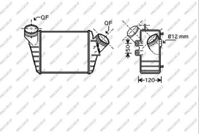 Prasco VG420N002 - Интеркулер autozip.com.ua