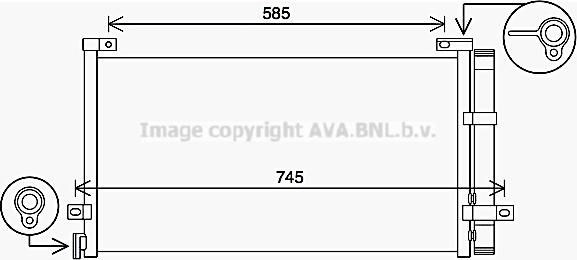 Prasco VL5086D - Конденсатор, кондиціонер autozip.com.ua