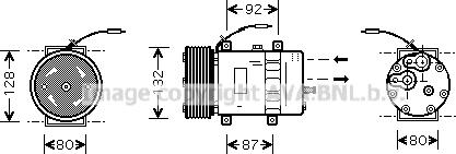 Prasco VLAK030 - Компресор, кондиціонер autozip.com.ua