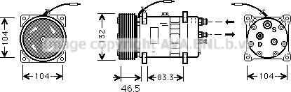 Prasco VLAK026 - Компресор, кондиціонер autozip.com.ua