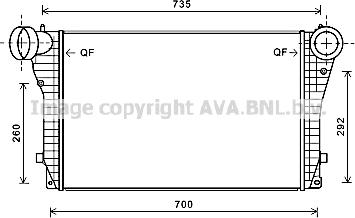 Prasco VN4319 - Интеркулер autozip.com.ua